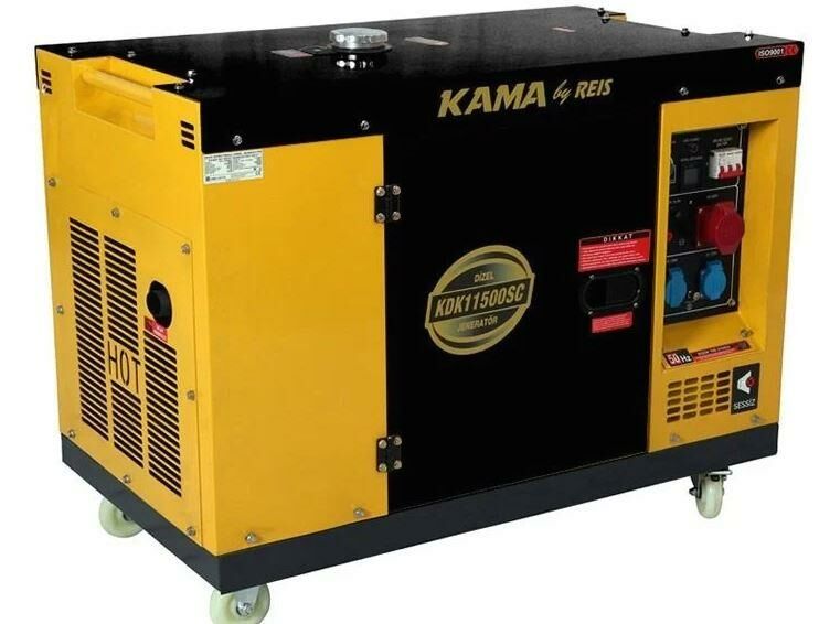 Kama KDK 11500 SC Marşlı 11 kVA Monofaze Kabinli Dizel Jeneratör