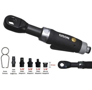 Gison GP-854J 1/4'' 6.35 mm Havalı Cırcır Kolu