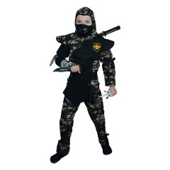 Hkostüm Askeri Komando Ninja Çocuk Kostümü 5-6 Yaş