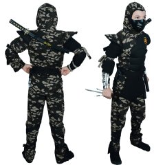 Hkostüm Askeri Komando Ninja Çocuk Kostümü 11-12 Yaş