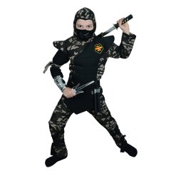 Hkostüm Askeri Komando Ninja Çocuk Kostümü 11-12 Yaş