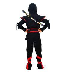 Herkese Kostüm Gizli Ninja Çocuk Kostümü Siyah Lüks 9-10 Yaş
