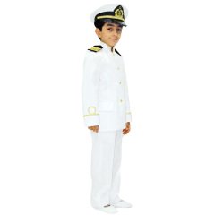 Herkese Kostüm Kaptan Çocuk Meslek Kostümü 9-10 Yaş