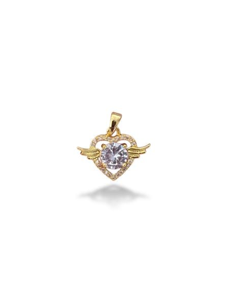 Altın Kaplama Kalp Charm