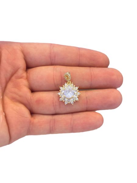 Altın Kaplama Taşlı Charm