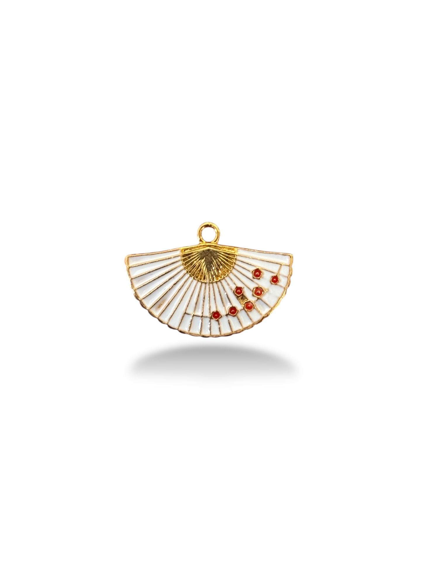 Altın Kaplama Yelpaze Charm