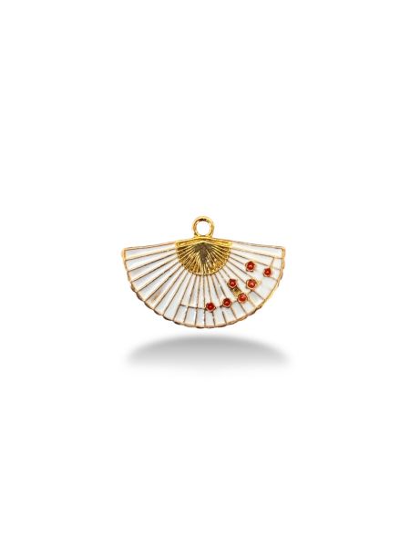 Altın Kaplama Yelpaze Charm