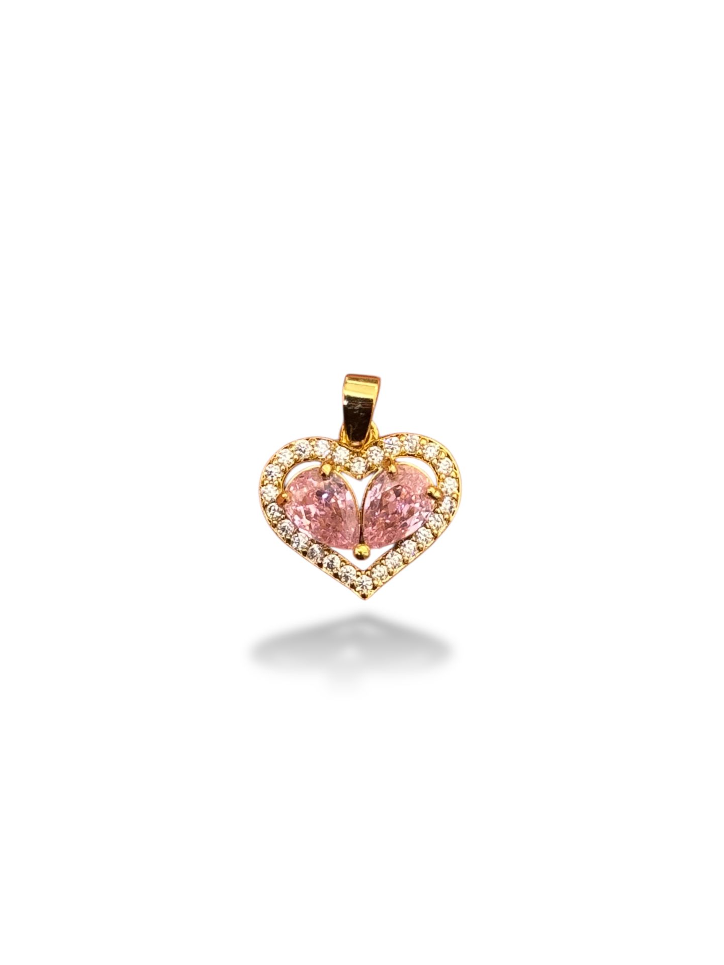 Altın Kaplama Kalp Charm