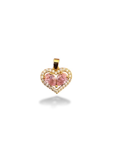 Altın Kaplama Kalp Charm