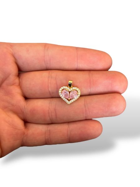 Altın Kaplama Kalp Charm