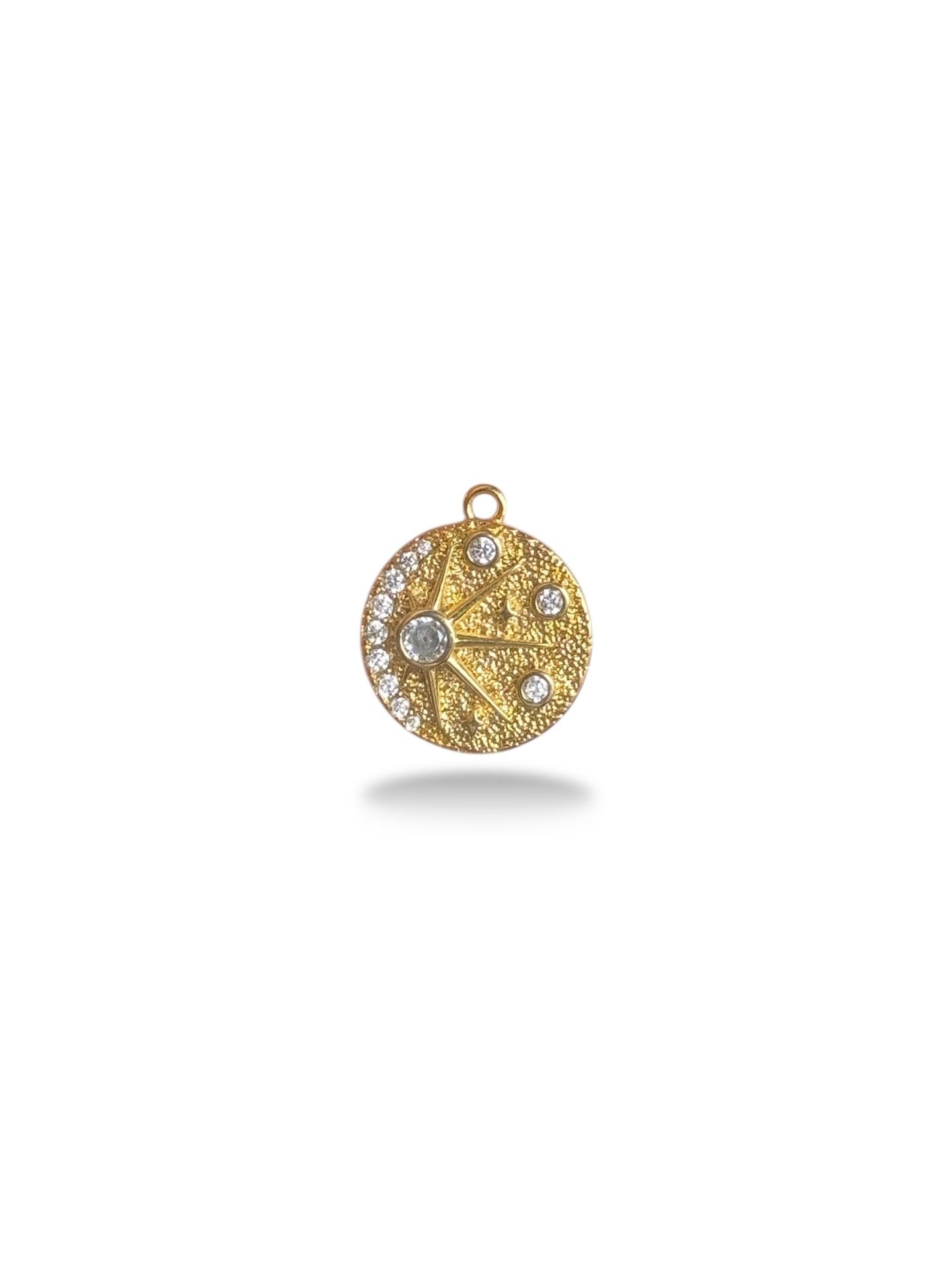 Altın Kaplama Taşlı Charm
