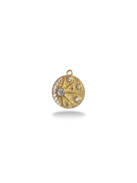 Altın Kaplama Taşlı Charm