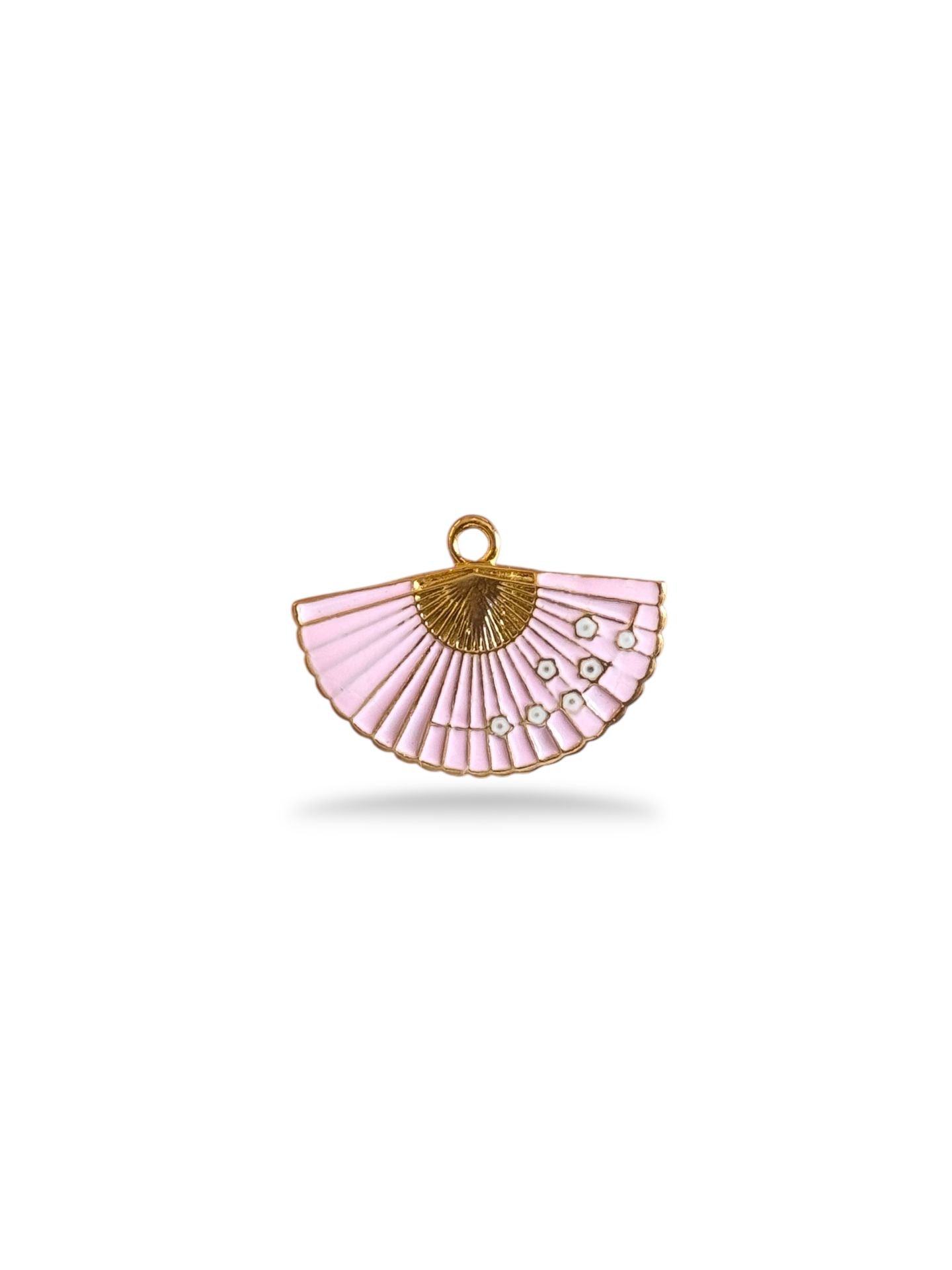Altın Kaplama Yelpaze Charm