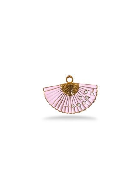Altın Kaplama Yelpaze Charm