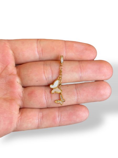 Altın Kaplama Kelebek Charm