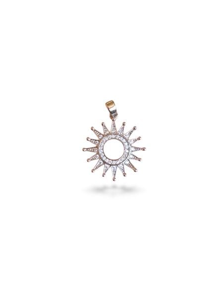 Rodyum Kaplama Güneş Charm