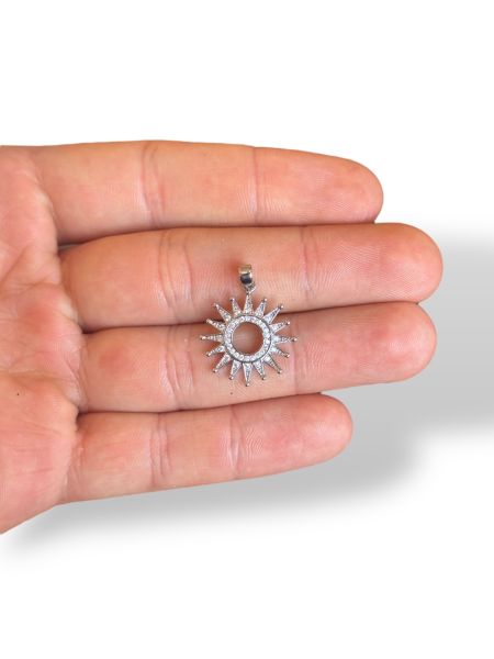 Rodyum Kaplama Güneş Charm