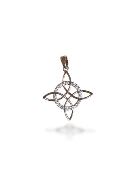 Rodyum Kaplama Zirkon Taşlı Charm