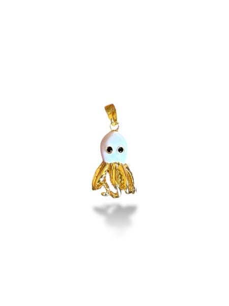 Altın Kaplama Ahtapot Charm