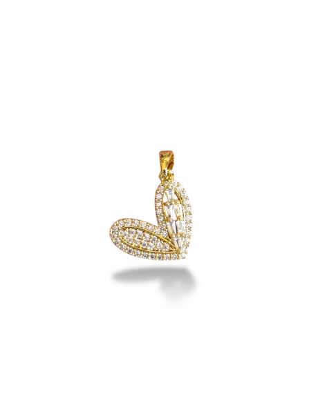 Altın Kaplama Kalp Charm