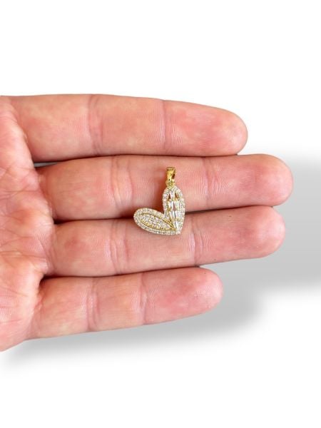 Altın Kaplama Kalp Charm