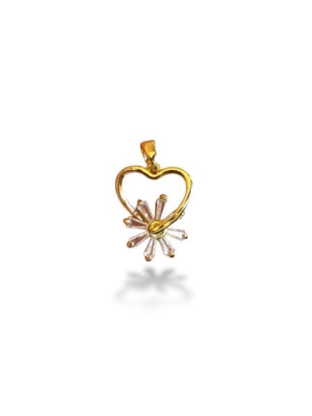 Altın Kaplama Kalp Charm