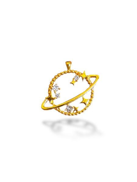 Gezegen Charm Altın Kaplama