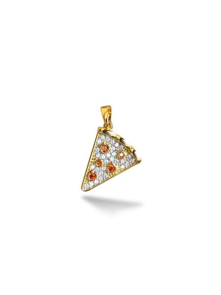 Pizza Charm Altın Kaplama