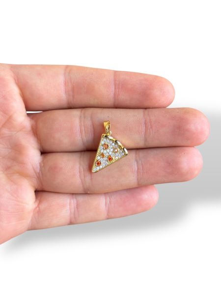 Pizza Charm Altın Kaplama