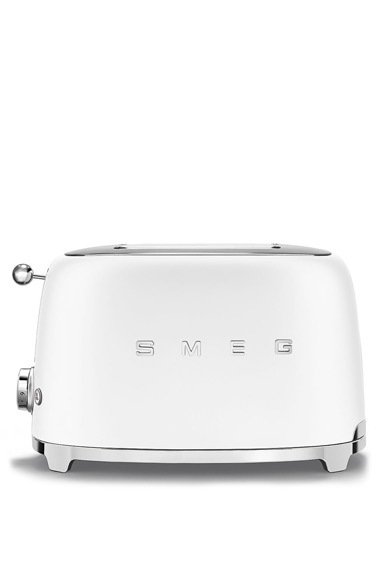 SMEG 50' Style  Mat Beyaz 2 Dilimli Ekmek Kızartma Makinesi TSF01WHMEU
