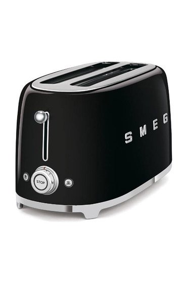SMEG 50' Style Siyah 2 Dilimli Ekmek Kızartma Makinesi TSF01BLEU
