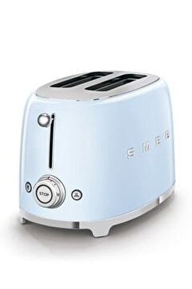 SMEG 50' Style Pastel Mavi 2 Dilimli Ekmek Kızartma Makinesi TSF01PBEU