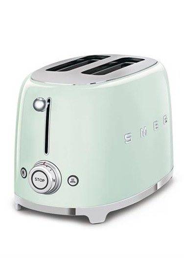 SMEG 50' Style Pastel Yeşil 2 Dilimli Ekmek Kızartma Makinesi TSF01PGEU