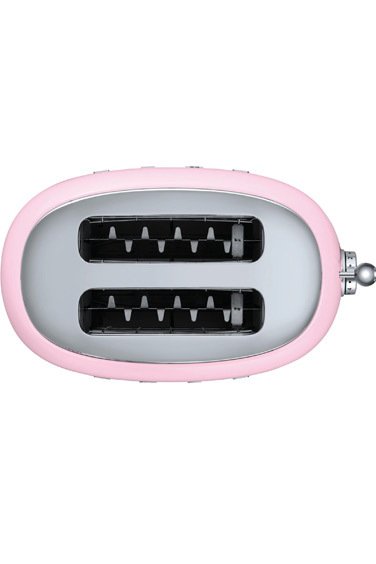 SMEG 50' Style Pembe 2 Dilimli Ekmek Kızartma Makinesi TSF01PKEU