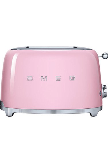SMEG 50' Style Pembe 2 Dilimli Ekmek Kızartma Makinesi TSF01PKEU