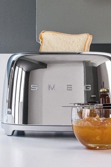 SMEG 50' Style Çelik 2 Dilimli Ekmek Kızartma Makinesi TSF01SSEU