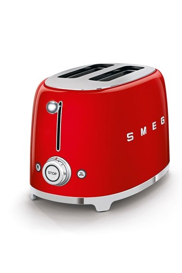 SMEG 50' Style Kırmızı 2 Dilimli Ekmek Kızartma Makinesi TSF01RDEU