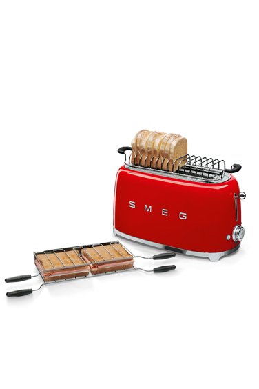 SMEG 50' Style Kırmızı 4 Dilimli Ekmek Kızartma Makinesi TSF02RDEU