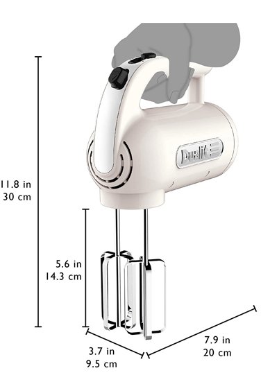 DUALİT El Mikseri Krem (400  watt)