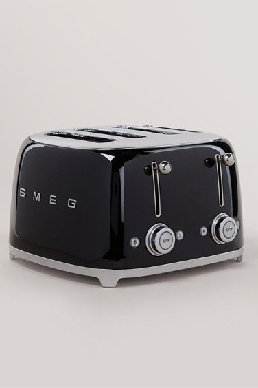 SMEG Siyah 4*1 Hazneli 50' Style Ekmek Kızartma Makinesi TSF03BLEU