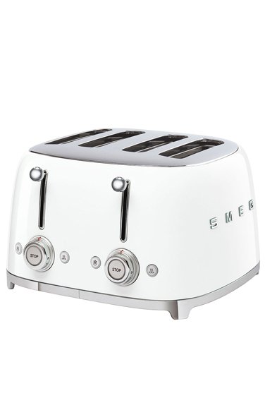 SMEG Beyaz 4*1 Hazneli 50' Style Ekmek Kızartma Makinesi TSF03WHEU