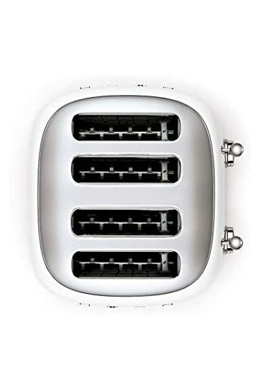 SMEG Beyaz 4*1 Hazneli 50' Style Ekmek Kızartma Makinesi TSF03WHEU