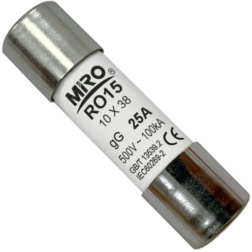 MIRO FUSE 10x38 ( F ) aR HIZLI MİRO FUSE , MİRO PORSELEN SİGORTA 