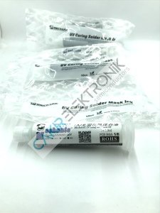 PCB BOYASI BEYAZ - MECHANIC UV curing solder mask ink ,  LVH900-WY  10CC  White