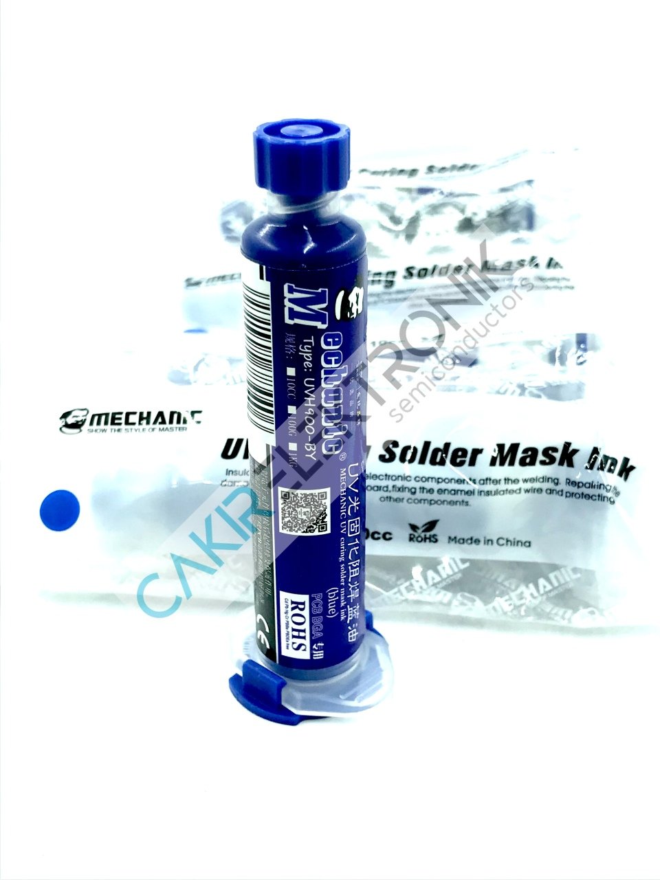 PCB BOYASI MAVİ  - MECHANIC UV curing solder mask ink,  LVH900-BY  10CC  blue