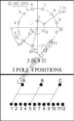 3X4 KART TİPİ - 3x4 komitatör SR2612 - KOMİTATÖR -  Rotary Dimmer Potentiometer Series