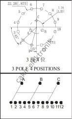 3X4 LEHİM TİPİ - 3X4 KOMİTATÖR  SR2611 - KOMİTATÖR -  Rotary Dimmer Potentiometer Series