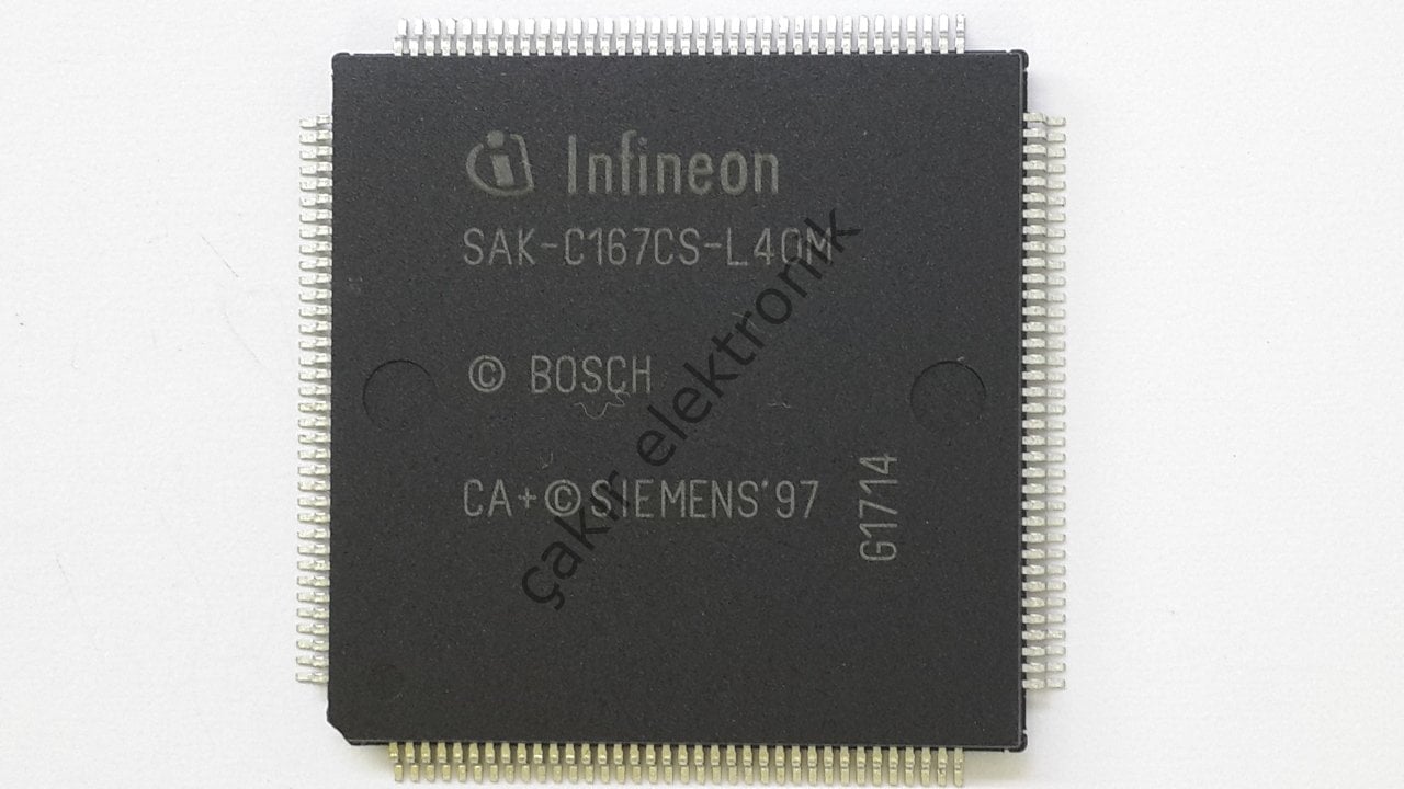 SAK-C167CS-L40M - SAF-C167CS-L40M C167CSL40MCAKXQLA1 - Microcontroller, C166, 16bit, 40 MHz, 11 KB