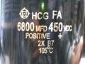 6800MF 450V ; 6800UF 450V 77X140MM  6800MF HCG-FA