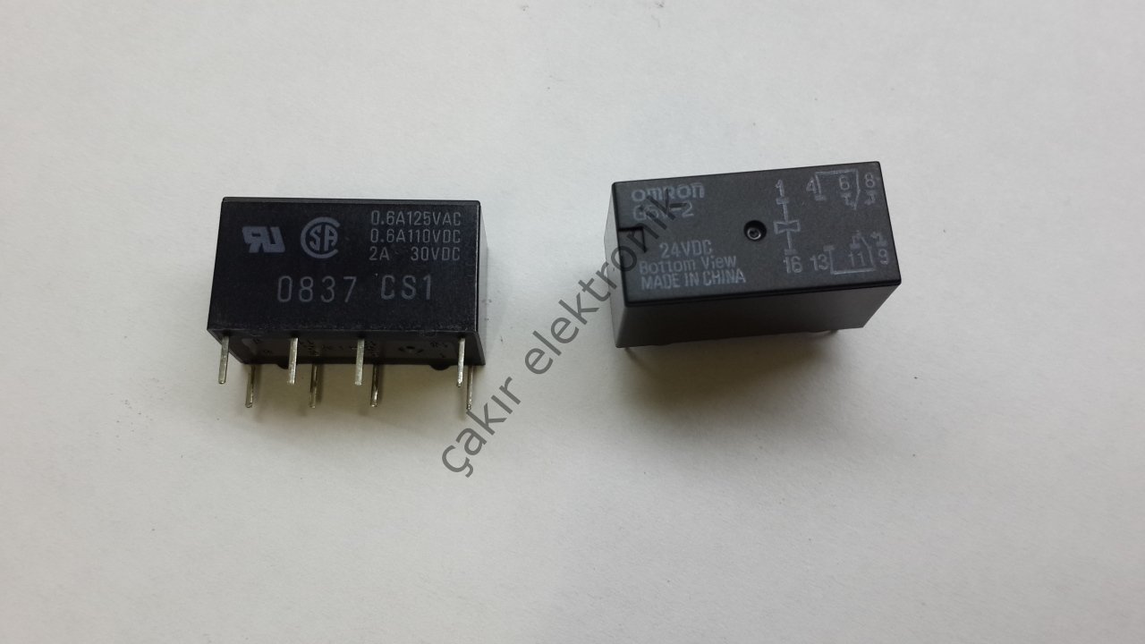 G5V-2 24V , G5V-2 , G5V-2-24VDC ,G5V2-24 , 2A 8PİN 24VDC. RÖLE